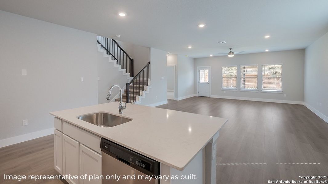 Furnished interior view inside a new home in Brookstone Creek, San Antonio (Image 8).