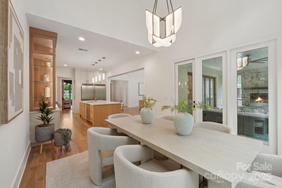 Furnished interior view inside a new home in Cardinal Crest, Weddington (Image 28).