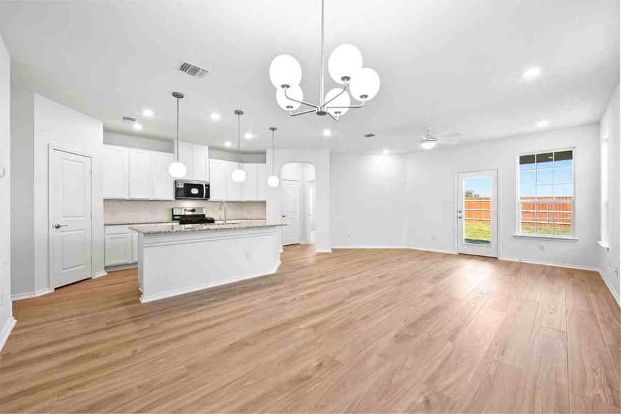 Spacious, unfurnished interior of a new home in Salerno - Heritage Collection, Round Rock (Image 5).