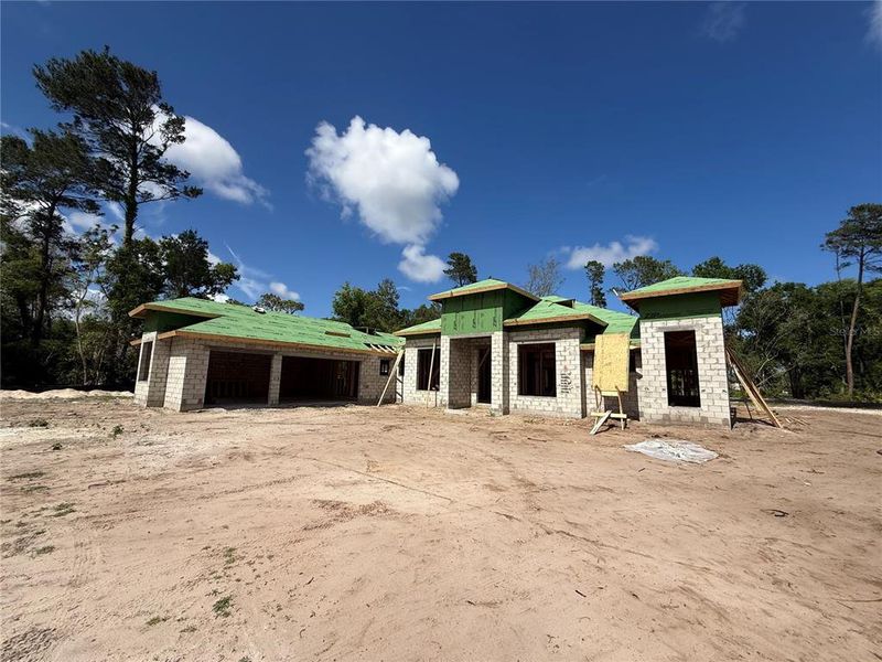 In-progress construction of a new home in , Ormond Beach, FL (Image 4).
