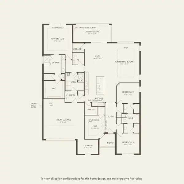2D floor plan layout for the Reverence by DiVosta in Greyhawk Landing, Lake Worth, FL (Image 3).