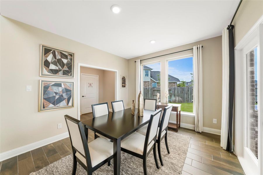 Furnished interior view inside a new home in Valencia: Hilltop Collection, Manvel (Image 34).