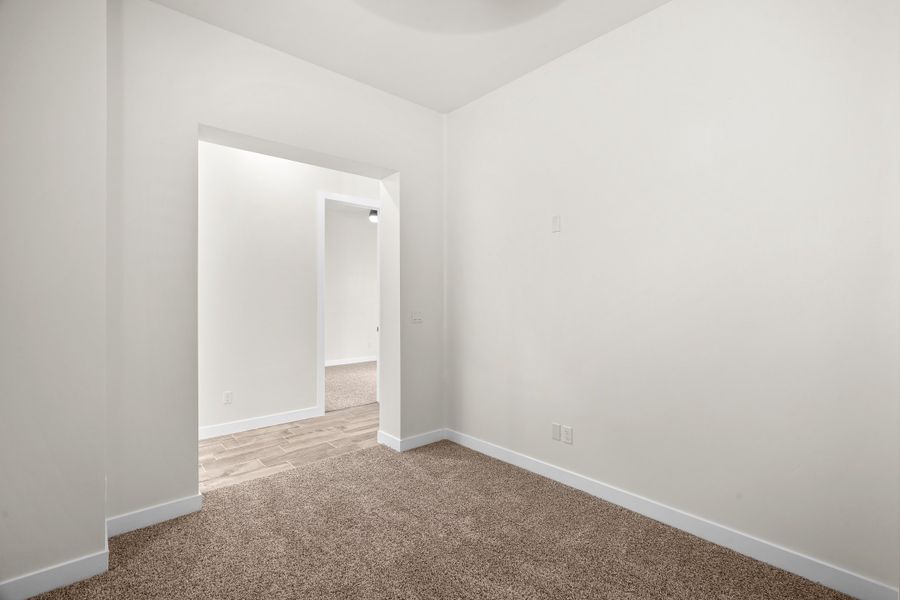 Representative unfurnished interior of a home built from the Scottsdale by LEH. Homes in Garden Park Unit 4, El Paso (Image 80). Representative unfurnished interior of a home built from the Scottsdale by LEH. Homes in Garden Park Unit 4, El Paso (Image 80).
