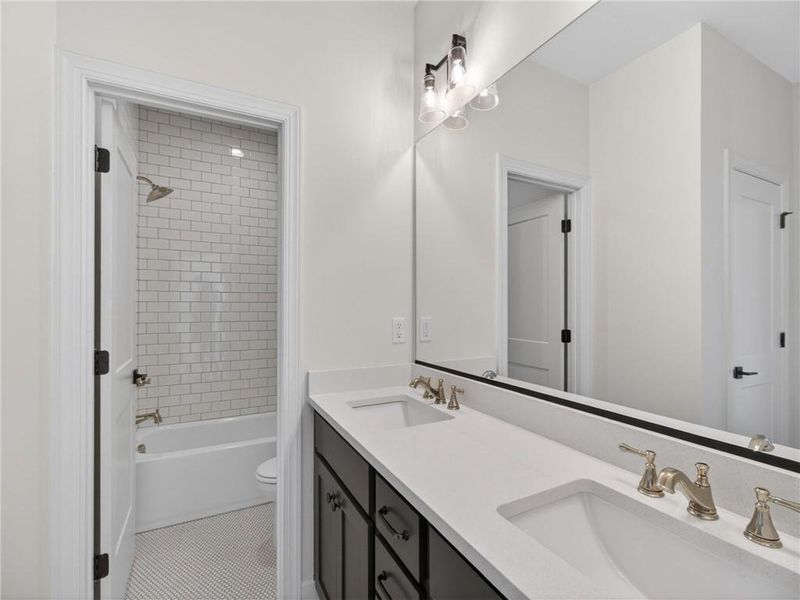 Furnished interior view inside a new home in , Suwanee (Image 36).