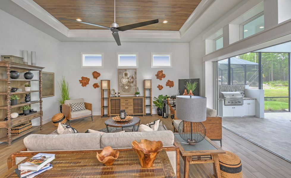 Furnished interior view inside a new home in Plantation Bay, Ormond Beach (Image 14).