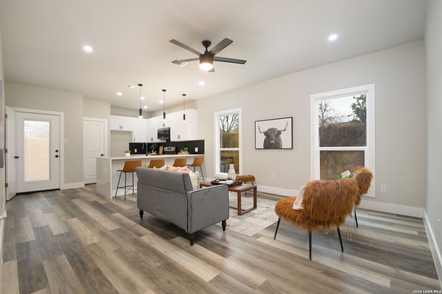 Furnished interior view inside a new home in , San Antonio (Image 32).
