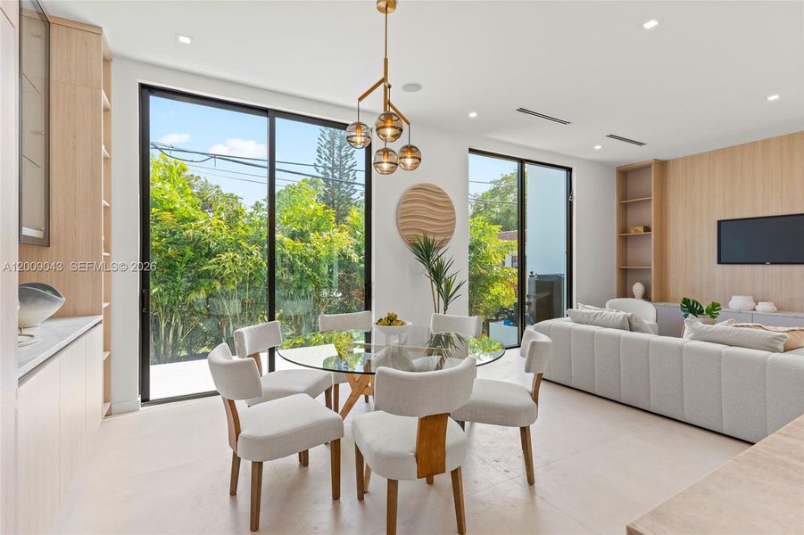 Furnished interior view inside a new home in , Coral Gables (Image 15).