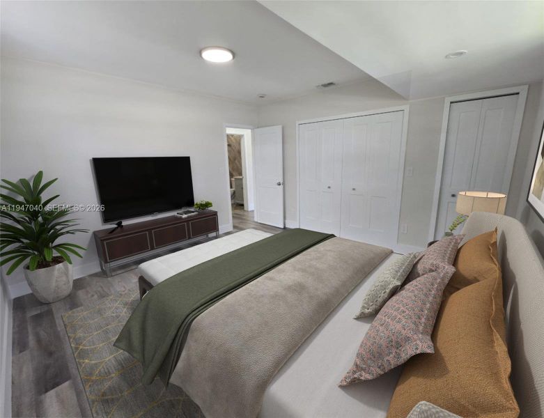 Furnished interior view inside a new home in , Miami (Image 16). Furnished interior view inside a new home in , Miami (Image 16).