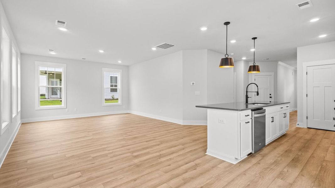 Representative furnished interior of a home built from the Neroli by DRB Homes in Harrier Point, Woodruff (Image 5).