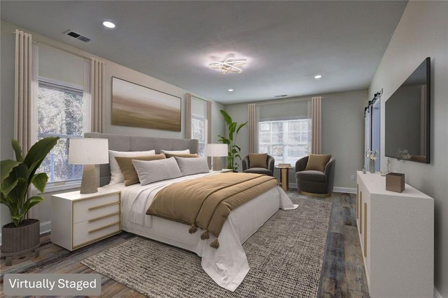 Furnished interior view inside a new home in , Atlanta (Image 6).