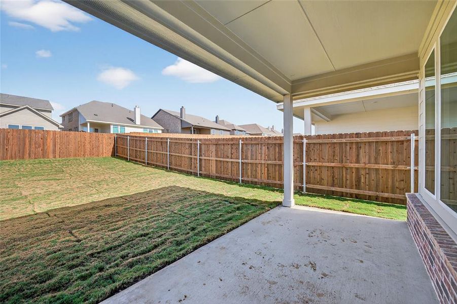 Exterior details and patio area of a home in Liberty Pointe, Gainesville (Image 23).