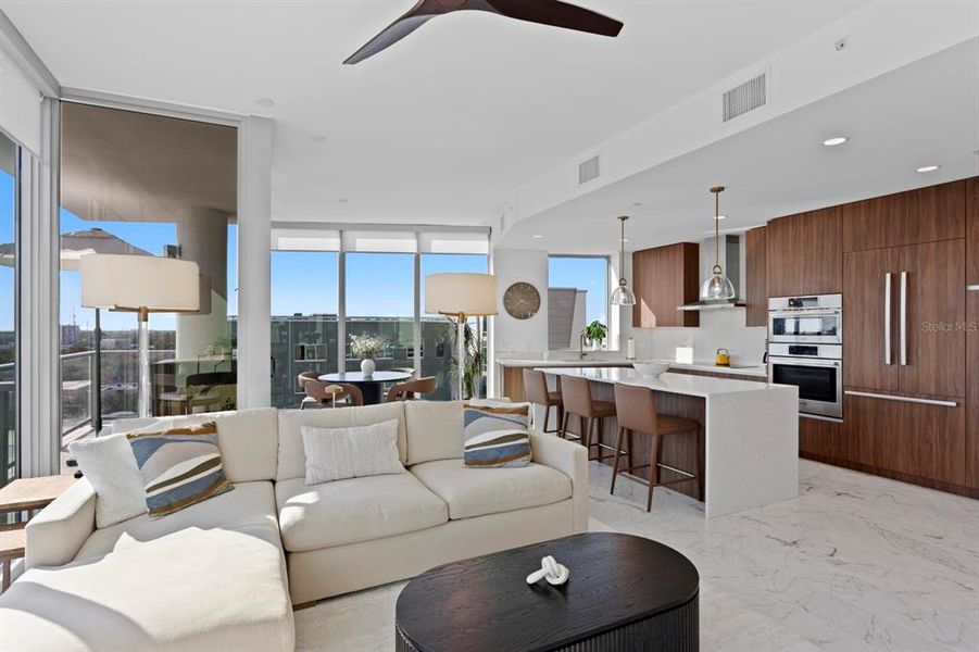 Furnished interior view inside a new home in , St. Petersburg (Image 6).