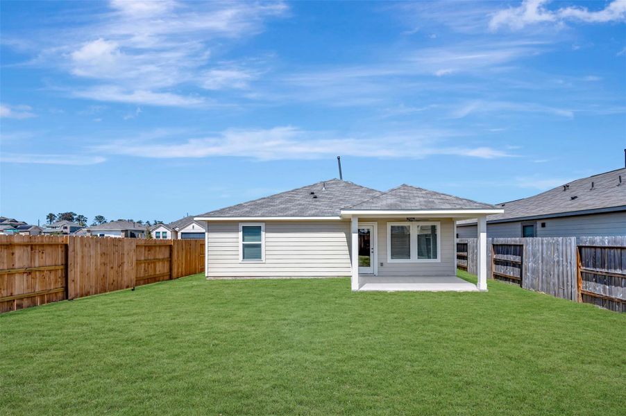 Exterior details and patio area of a home in Magnolia Ridge, Magnolia (Image 3). Exterior details and patio area of a home in Magnolia Ridge, Magnolia (Image 3).