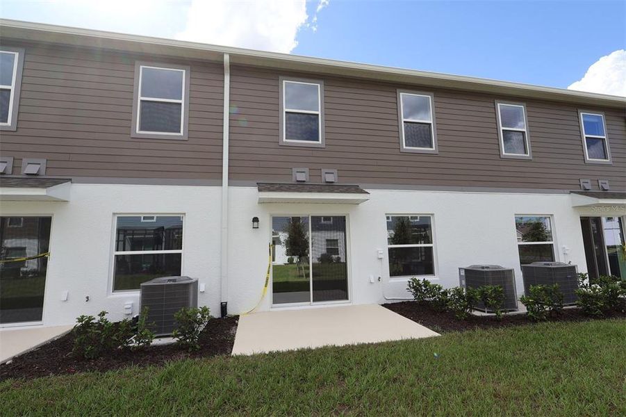 Exterior details and patio area of a home in Eden at Crossprairie, St. Cloud (Image 4). Exterior details and patio area of a home in Eden at Crossprairie, St. Cloud (Image 4).
