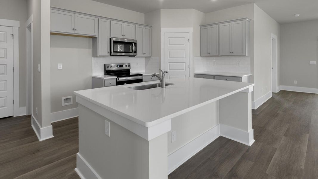 Furnished interior view inside a new home in Indigo Preserve Townhomes, Leland (Image 4).