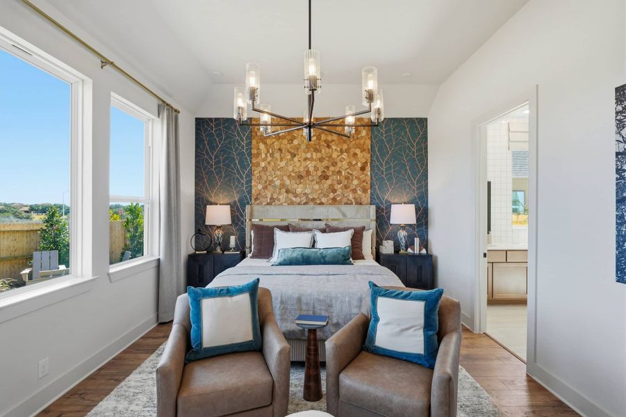 Furnished interior view inside a new home in Prominence, San Antonio (Image 48).