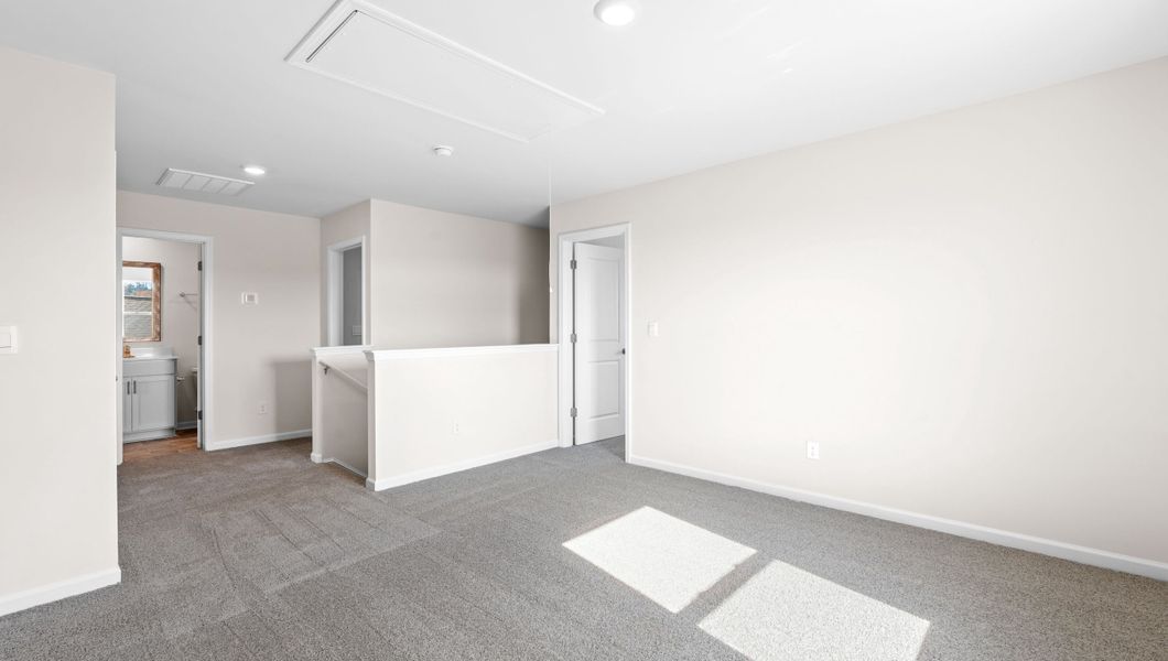 Representative unfurnished interior of a home built from the Biltmore by D.R. Horton in Hunters Ridge, Woodruff (Image 24).