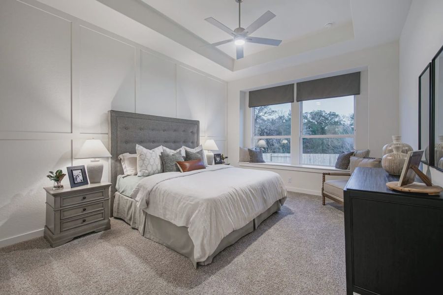 Representative furnished interior of a home built from the Shelby by Chesmar Homes in Buffalo Crossing, Cibolo (Image 9).