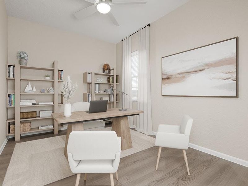 This home also has a flex-use den. (Artist`s rendering)