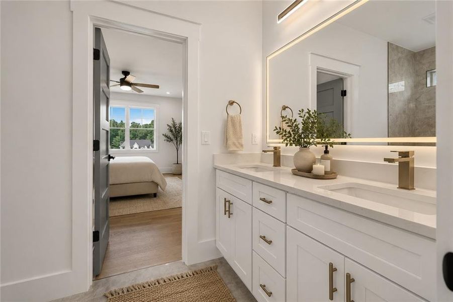 Furnished interior view inside a new home in , Jefferson (Image 8).