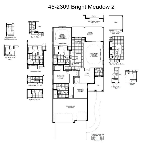 2D floor plan layout of this home in Verandah, Fort Myers, FL (Image 5).