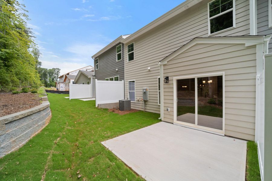 Front exterior of a new home in Harbor Crossing, Greensboro, NC, highlighting curb appeal (Image 18).