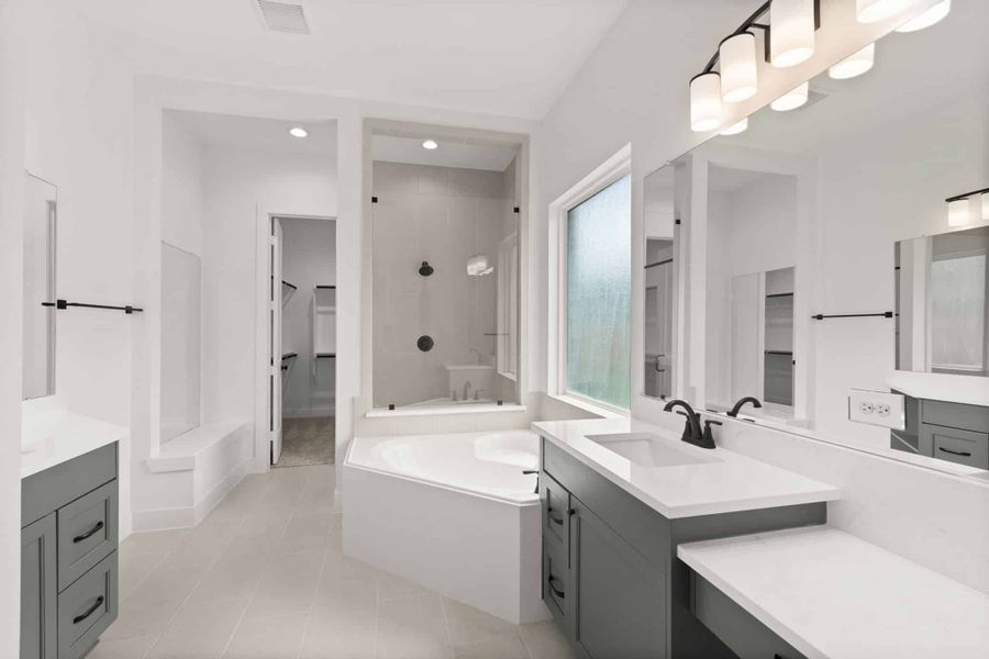 Furnished interior view inside a new home in The Trails, New Caney (Image 6).