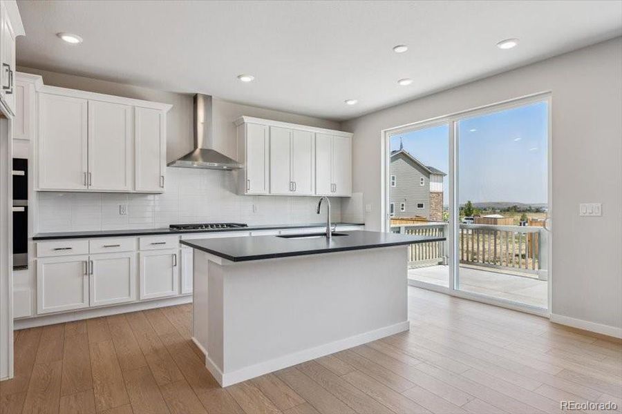 Furnished interior view inside a new home in Prestige Collection at Parkdale Commons, Lafayette (Image 10). Furnished interior view inside a new home in Prestige Collection at Parkdale Commons, Lafayette (Image 10).