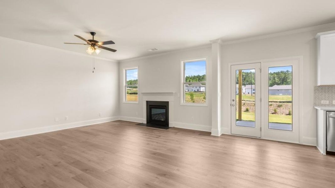 Spacious, unfurnished interior of a new home in Hamptons at Riverwood East, Dallas (Image 16). Spacious, unfurnished interior of a new home in Hamptons at Riverwood East, Dallas (Image 16).