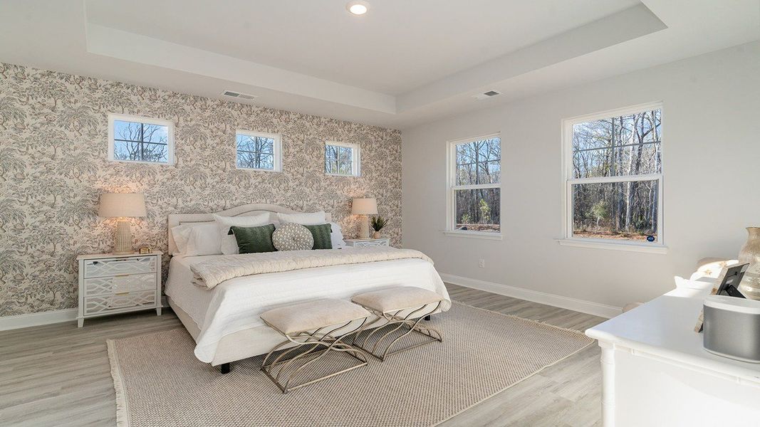 Furnished interior view inside a new home in The Preserve at Shaftesbury Glen, Conway (Image 14).