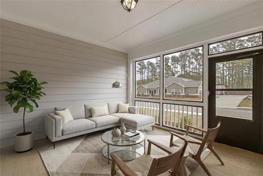 Furnished interior view inside a new home in , Powder Springs (Image 9).