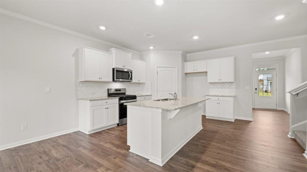 Furnished interior view inside a new home in , Cartersville (Image 5).