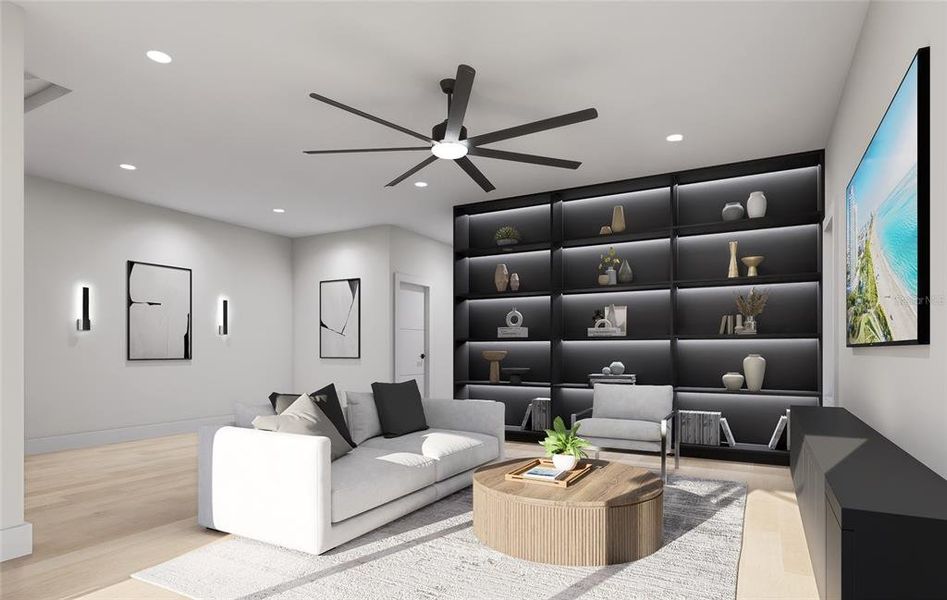 Furnished interior view inside a new home in , Tampa (Image 14).