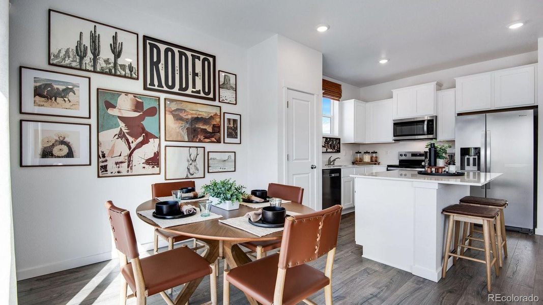 Furnished interior view inside a new home in The Ridge at Lorson Ranch, Colorado Springs (Image 11).
