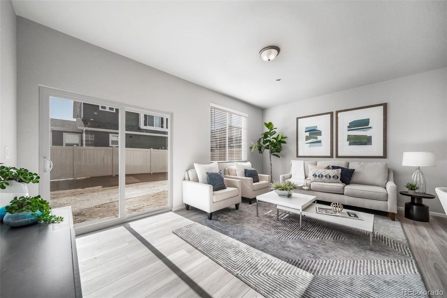 Furnished interior view inside a new home in , Aurora (Image 28).