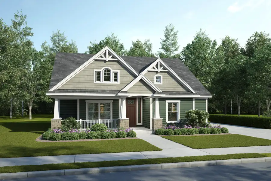 Representative exterior photo of a completed home built from the Boyer by Heritage Towne in Heritage Towne, Midlothian, TX (Image 5).