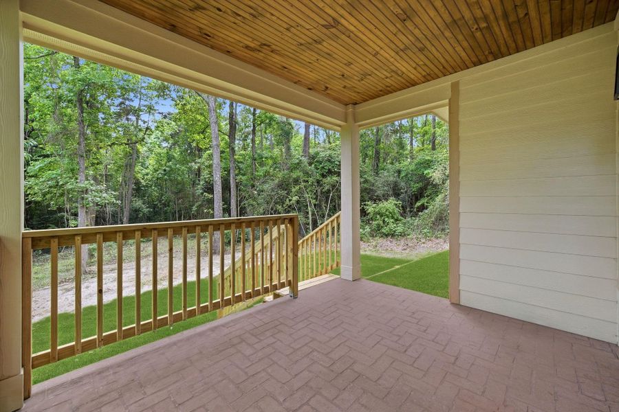 Exterior details and patio area of a home in , Coldspring (Image 18). Exterior details and patio area of a home in , Coldspring (Image 18).