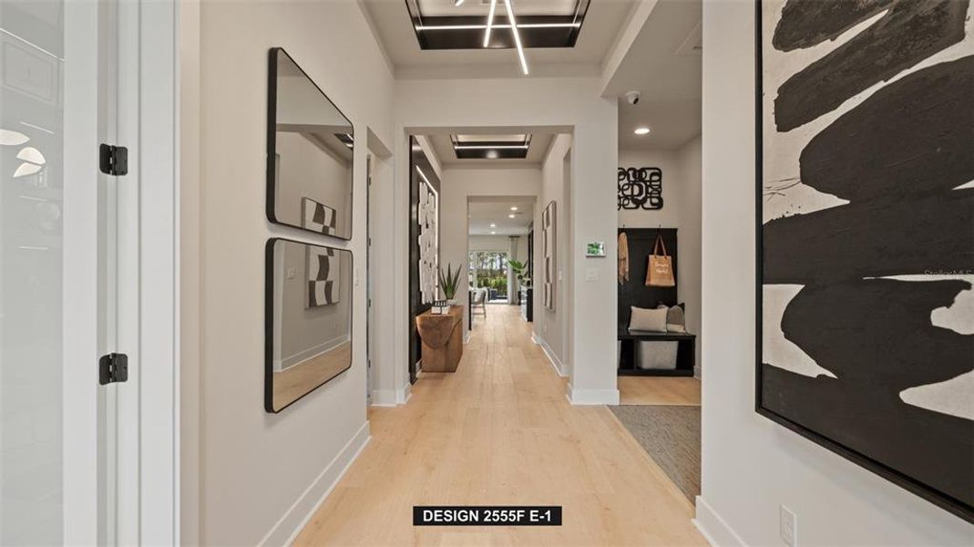Furnished interior view inside a new home in Sanctuary at Seaire, Parrish (Image 4). Furnished interior view inside a new home in Sanctuary at Seaire, Parrish (Image 4).
