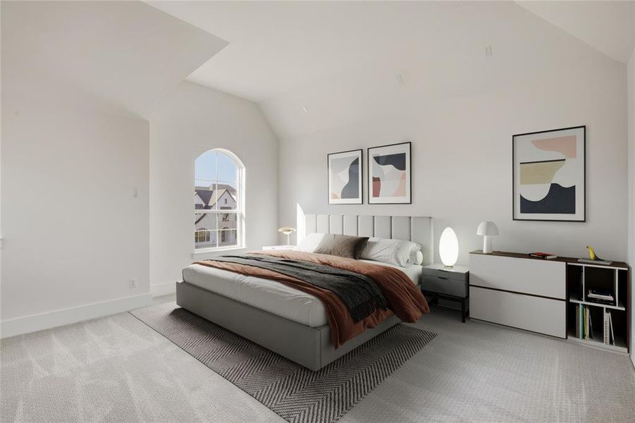 Furnished interior view inside a new home in Silverleaf Estates in Frisco, Frisco (Image 11).