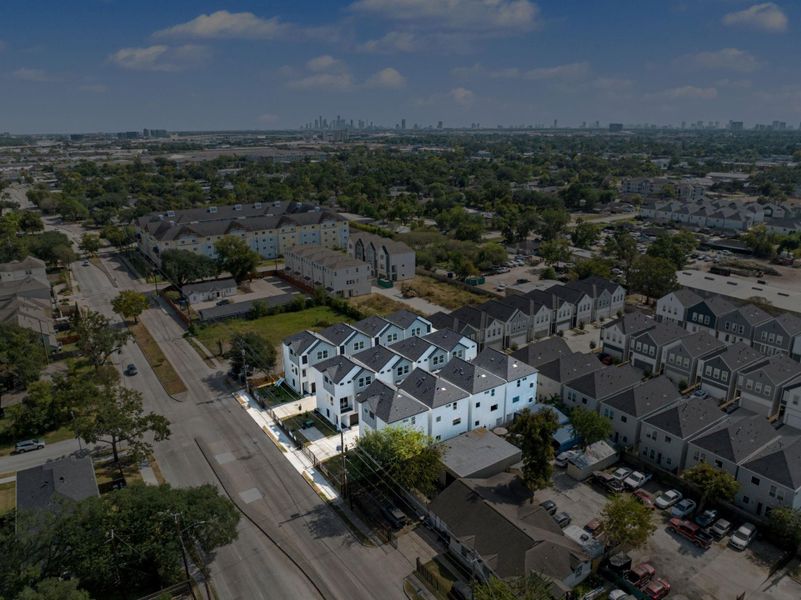Front exterior of a new home in Hammerly Blvd, Houston, TX, highlighting curb appeal (Image 25). Front exterior of a new home in Hammerly Blvd, Houston, TX, highlighting curb appeal (Image 25).