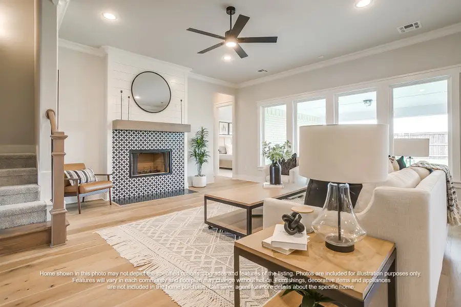 Furnished interior view inside a new home in Ridgepoint, Midlothian (Image 3).