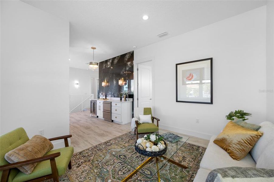 Furnished interior view inside a new home in , Treasure Island (Image 38).