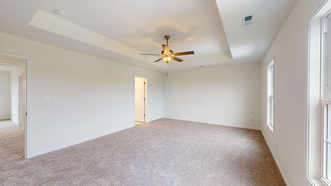 Representative unfurnished interior of a home built from the Yorkshire A by JC Jackson Homes,LLC in Heritage Pointe, Newport (Image 35).