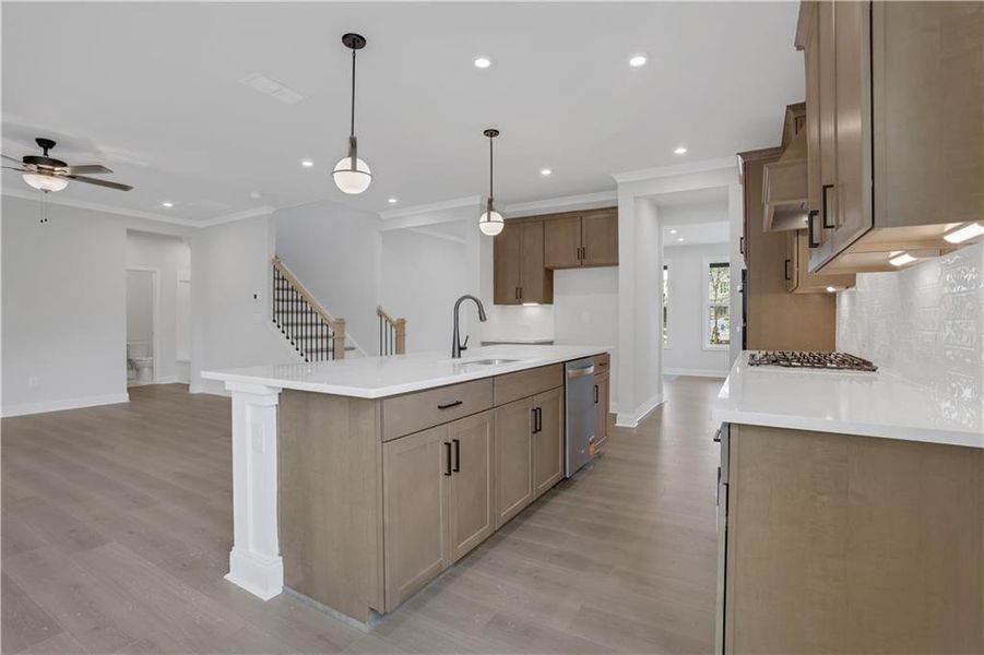 Furnished interior view inside a new home in The Paddocks at Doc Hughes, Buford (Image 14).