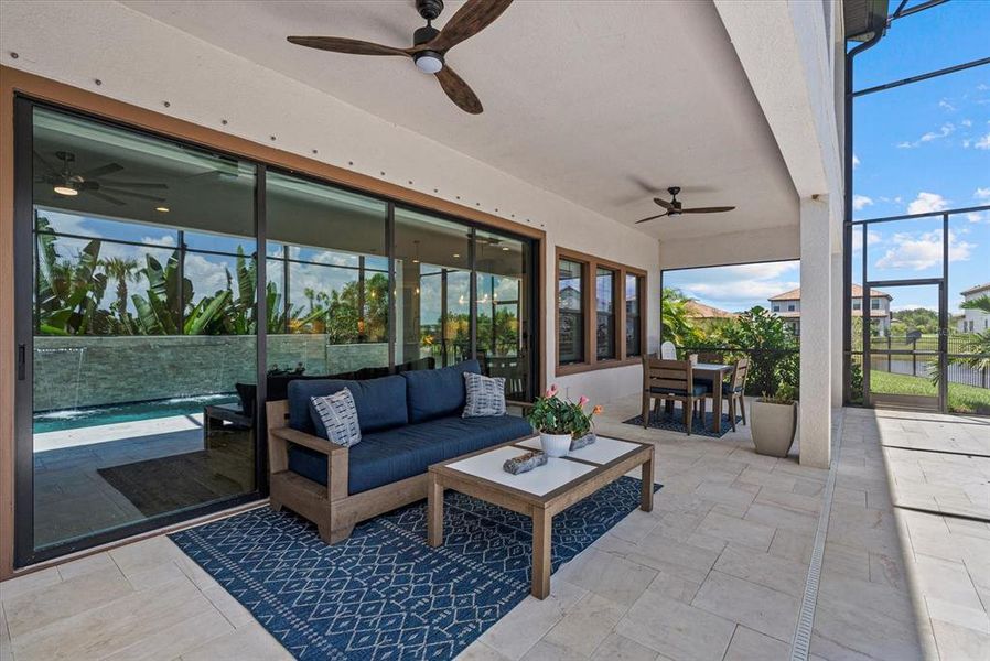 Exterior details and patio area of a home in Crosswind Ranch, Parrish (Image 4).