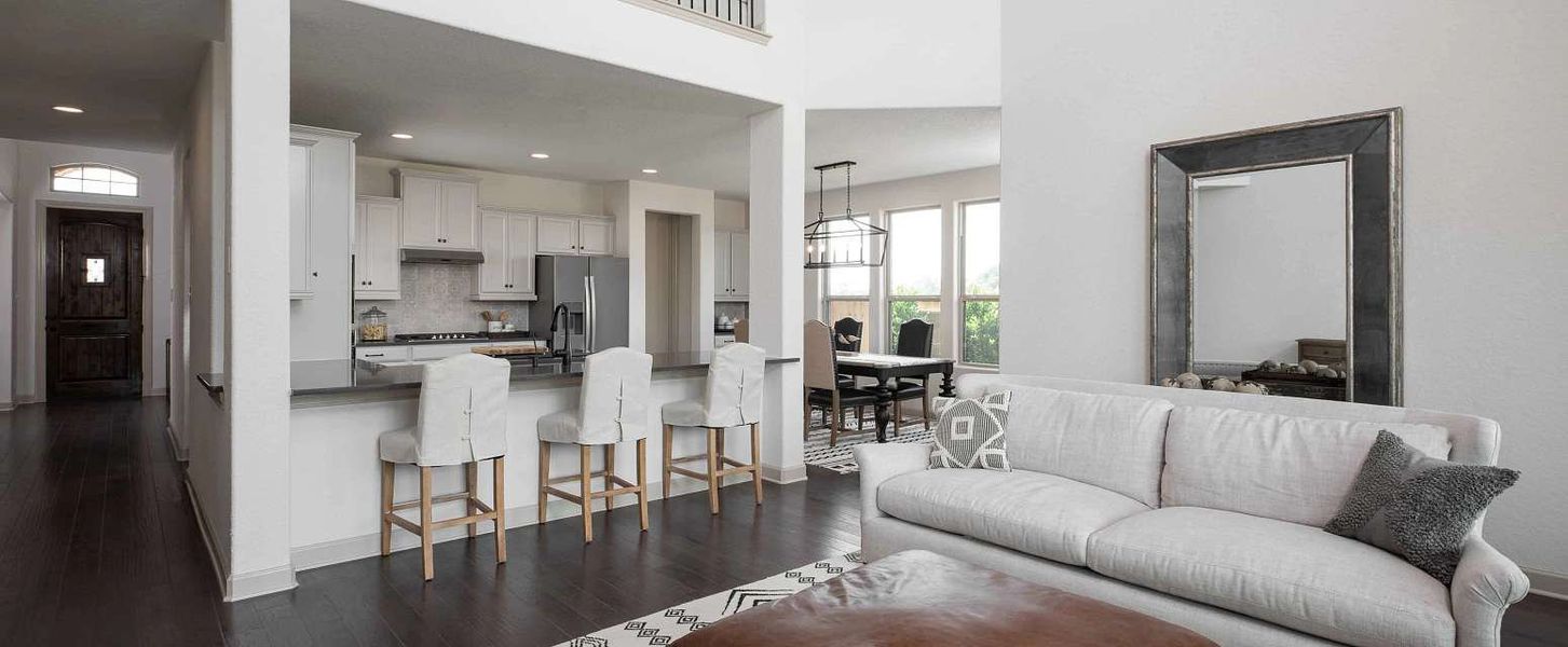 Representative furnished interior of a home built from the Bandera by Ashton Woods in Megan's Landing, Castroville (Image 10).