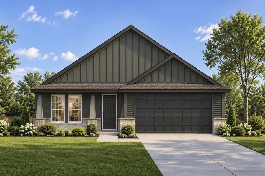 Front exterior of a new home in Anna Ranch, Anna, TX, highlighting curb appeal (Image 1). Front exterior of a new home in Anna Ranch, Anna, TX, highlighting curb appeal (Image 1).