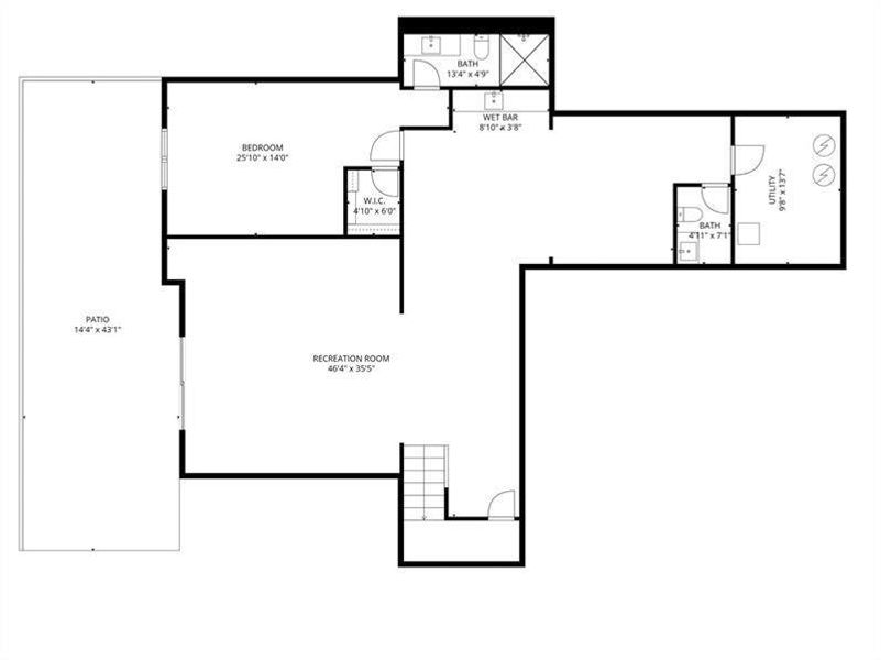 2D floor plan layout of this home in , Sandy Springs, GA (Image 5). 2D floor plan layout of this home in , Sandy Springs, GA (Image 5).