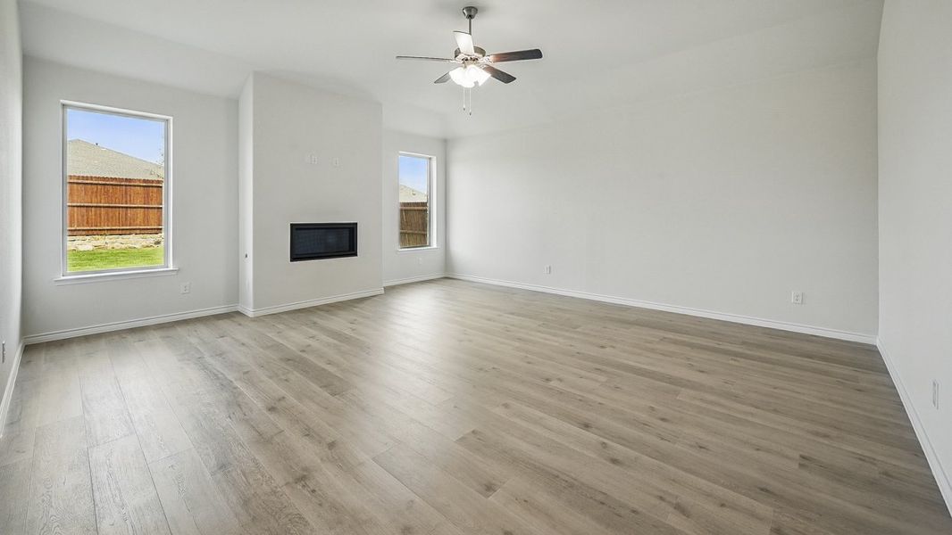 Representative unfurnished interior of a home built from the Granby by D.R. Horton in The Woods at Lindsey Place, Anna (Image 11). Representative unfurnished interior of a home built from the Granby by D.R. Horton in The Woods at Lindsey Place, Anna (Image 11).