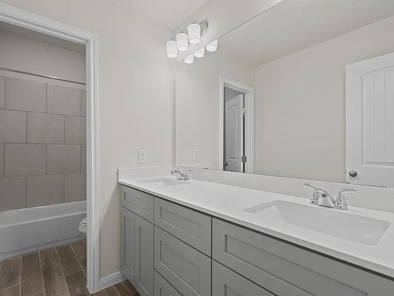 Representative furnished interior of a home built from the Lexington 2012 S by Saratoga Homes in Butler Farms, Liberty Hill (Image 11).